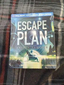 Escape Plan Triple Feature Blu-Ray + Digital Walmart Exclusive Steelbook SEALED - Picture 1 of 2