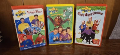 The Wiggles - 3 VHS Tape Lot - Wiggle Time , Yummy Yummy & Wiggly Christmas 1999 - Image 1 of 4