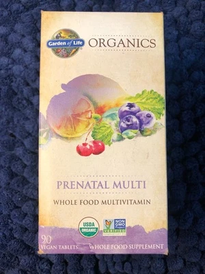 Multivitamínico de alimentos integrales prenatales Garden Of Life Organics 90ct EXP 01/2026 Foto 1 de 3