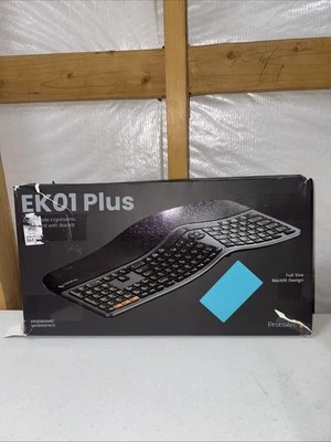 ProtoArc Backlit Wireless Ergonomic Keyboard, EK01 Plus Full Size Ergo Keyboard - Image 1 of 4