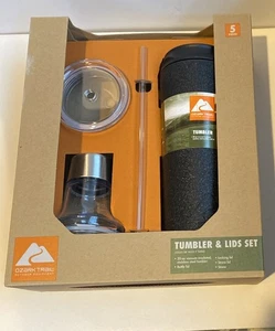 Neu in Verpackung Ozark Trail 803-109-151 5-teiliges 20 Unzen Edelstahl Becher & Deckel Set - Bild 1 von 4