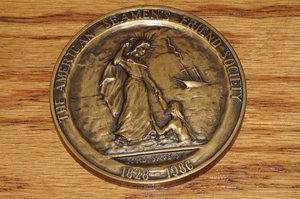 1828-1986 American Seaman's Friend Society Meddialion Medaille Medaille Lord Save Me*** - Bild 1 von 10