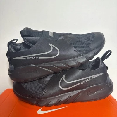 Nike Flex Runner 2 Slip On Big Kid Youth Size 6.5Y Black Running Shoe DJ6038-001 - Image 1 of 4