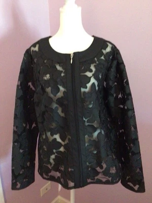 Colleen Lopez Womens Black Jacket Size XL - Image 1 of 4