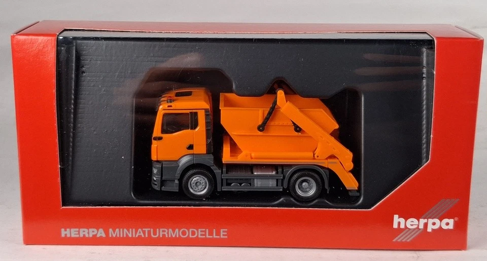 MAN TGS NN Ribaltabile AK12, Arancione Comunale 1:87 Herpa 319768 - Immagine 1 di 1