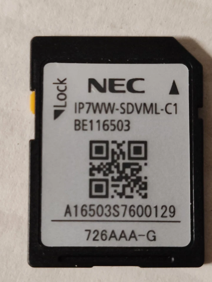 NEC IP7WW-SDVMC-C1 SD Card For In Mail Phone Systems SL2100 - Image 1 of 3