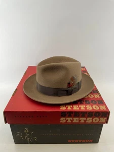 Stetson Sovereign Fedora Hut Größe 7 1/4 mit Karton - Bild 1 von 9