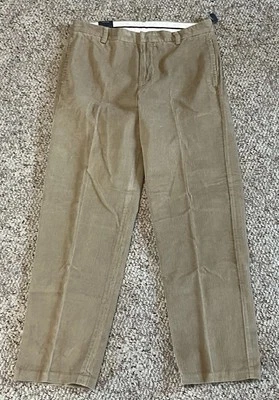 Pantalones de pana para hombre Nautica 2TK True Khaki pierna recta marrón claro 36x32 Foto 1 de 3