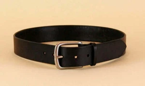 Cintura Maximum Henry larga standard in pelle 1,5"" nera/argento - extra piccola XS - Foto 1 di 1