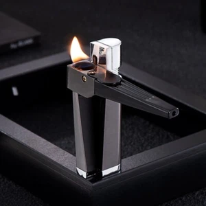 Inflatable Pipe Lighters Retro Torch Cigar Lighters Grinding Wheel Oil Lighter - Picture 1 of 28