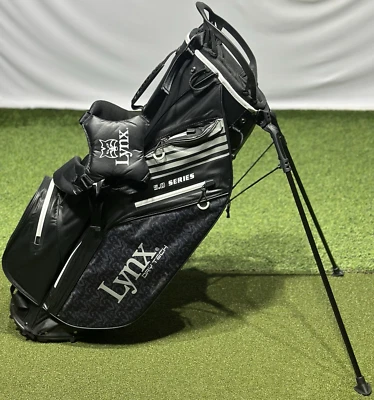 Lynx Golf DryTech 5.0 Series Flare Waterproof Stand Carry Bag Black/White NEW! - Image 1 of 4