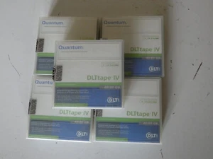 5 Stück Quantum DLT Tape IV, 80 GB, 1/2-Zoll Datenkassetten - originalversiegelt - Zdjęcie 1 z 3