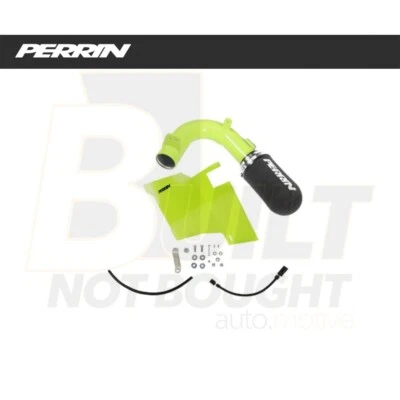 Entrada de aire frío amarillo neón Perrin Subaru WRX con protector térmico para FA20 2015-2021 Foto 1 de 4