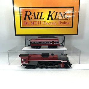 MTH RailKing 30-1296-1 Lehigh Valley 2-8-4 Berkshire PS.2 O Used #507 BCR LV - Picture 1 of 24
