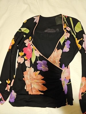 Blusa Floral Vintage Leonard Paris Años 70-80 Japón  Foto 1 de 3