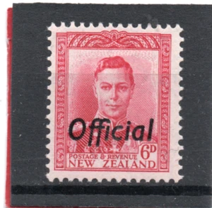 Nueva Zelanda GV1 1947 oficial 6d carmín sg O154 H. Como nuevo - Imagen 1 de 2