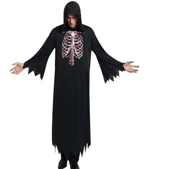 Disfraz de Halloween Totally Ghoul Skeleton Reaper, para hombre talla única nuevo con etiquetas Foto 1 de 1