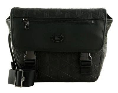 LACOSTE bolso bandolera Nomogramme Slim Messenger Bag Noir - Imagen 1 de 4