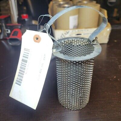 STAINLESS 7 T X 2.50  ID  120 SS BASKET STRAINER SCREEN FILTER  USA NEW $39 • 37.95£