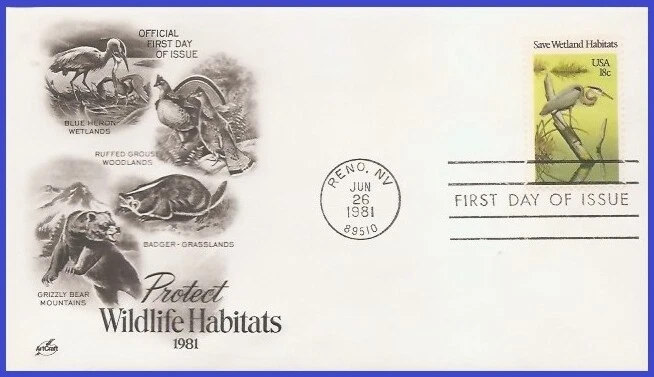 USA4 #1921 U/A ARTCRAFT FDC   Great Blue Heron - Image 1 of 1
