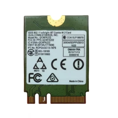 Atheros QCNFA222 AR5BWB222 2.4/5GHz BT4.0 802.11ABGN Wifi Card 4K380 M.2 Adapter - Image 1 of 2