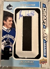 2014-15 SP Game Used Draft Day Marks Rookies /35 Bo Horvat #DDM-BH Rookie RC