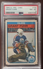 1982 O-Pee-Chee Grant Fuhr #105 PSA 8 RC HOF