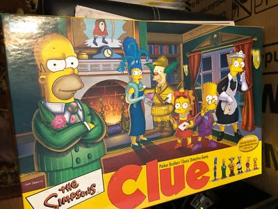 THE SIMPSONS Clue Board Game 2nd Edition 2002 Parker Brothers - 100% Complete - Image 1 of 2