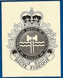 vintage Canadian Armed Forces Ammunition Depot ANGUS signed Christmas card - Picture 1 of 3