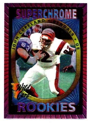 John Copeland-1993 Wild Card Superchrome Rookies #4- CENTERED  & SHARP  CORNERS - Image 1 of 2