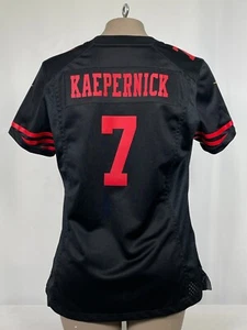 Colin Kaepernick #7 San Francisco 49ers Nike Black Game Jersey Women's MEDIUM - Picture 1 of 14