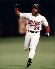 1991 Minnesota Twins KIRBY PUCKETT Glossy 8x10 Photo World Series Print