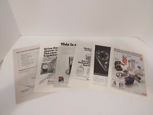 1960s Electric Shaver Ads Lot of 6 Remington Norelco Three Heads Shaving 