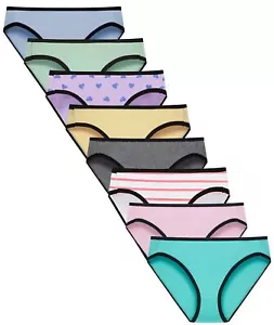 Teen Girls Bikini Underwear For Big Girls Cotton Panties Multipacks Size 12 - Picture 1 of 7