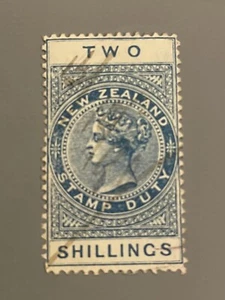 New Zealand Two Shillings Duty Stamp - Bild 1 von 2