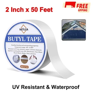 RV Roof Tape 2 Inch Wide,UV Resistant & Waterproof RV Sealant Tape For RV Repair - Picture 1 of 8