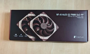 2 x Noctua NF-A14x25 G2 PWM Sx2-PP, Dual Fan Set for Push-Pull and Side-by-Side - Photo 1/3