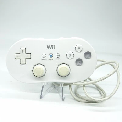 Nintendo Wii Pro Controller Classic White RVL-005 OEM Tested Free Shipping! - Image 1 of 4