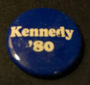 1980 John Kennedy Campaign Pinback Button 1" - Picture 1 of 2