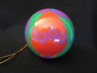 Vintage 1999 Plastic Ball 2 Piece Christmas Ornament