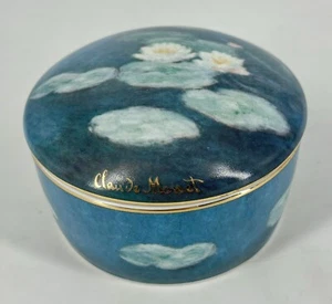 Goebel Artis Orbis CLAUDE MONET Effetto Du Soir Scatola portagioie in ceramica - Foto 1 di 9