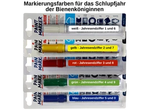 Markierungsstift für Bienenkönigin in Jahresfarbe Zeichenstift Marker Imker - Bild 1 von 17
