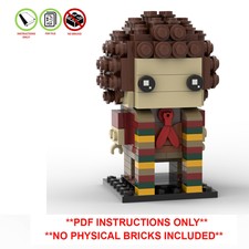 Lego 4th Doctor Who Custom Brickheadz - Tom Baker - PDF INSTRUCTIONS ONLY