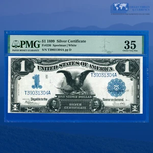Fr.236 1899 $1 One Dollar Silver Certificate "BLACK EAGLE", PMG Ch VF 35 #31304 - Picture 1 of 3
