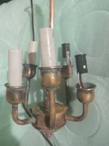 Vintage Solid Brass Chandelier Lighting Fixture 13' x 7 ' - Picture 1 of 4