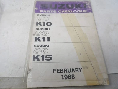 Catálogo de piezas Suzuki K10 K11 K15 1968 Foto 1 de 2
