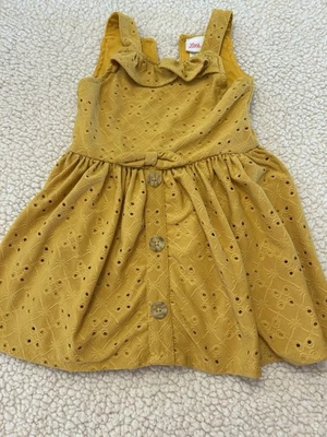 Vestido sin mangas Little Lass amarillo mostaza 24 meses niña pequeña Foto 1 de 4