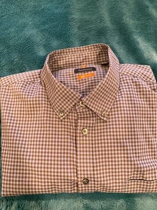 Van Heusen  Long  Sleeve Striped Shirt Sz XL 17-17 1/2 - Picture 1 of 8