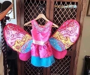 GUC BARBIE Creative Designs Fantasy Play DRESS Costume Butterfly Wings M 4-6X - Picture 1 of 15