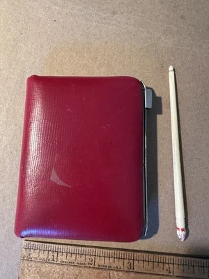 Vintage Celluloid Manicure Set In Red Travel Case - Image 1 of 4